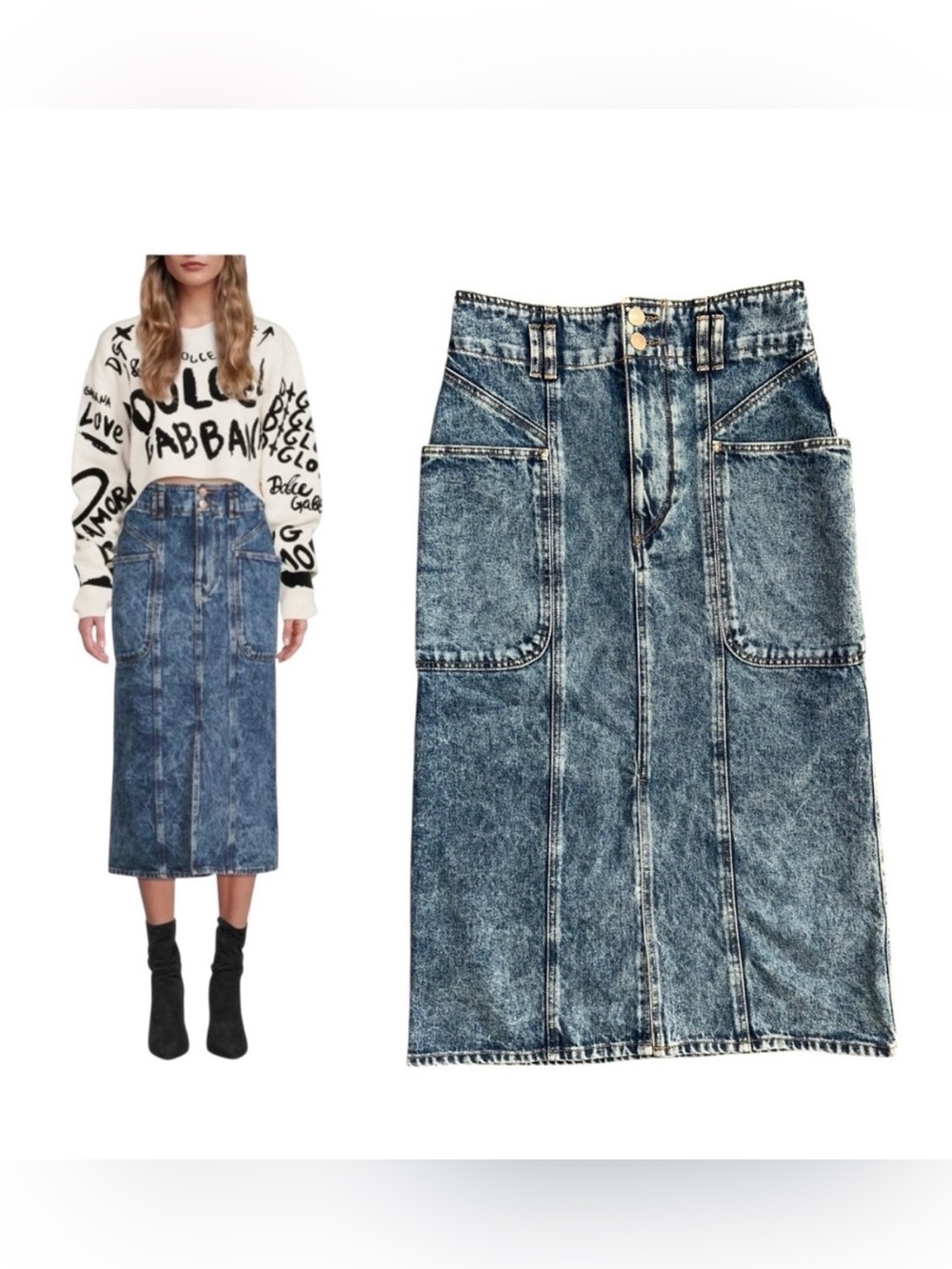 Isabel Marant Etoile Light Blue Toria Denim Skirt. Size 6. Like new. Sz 6.